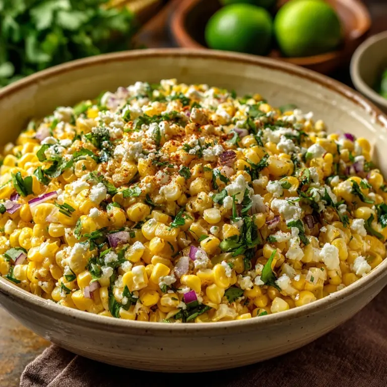 Easy Mexican Street Corn Salad Recipe