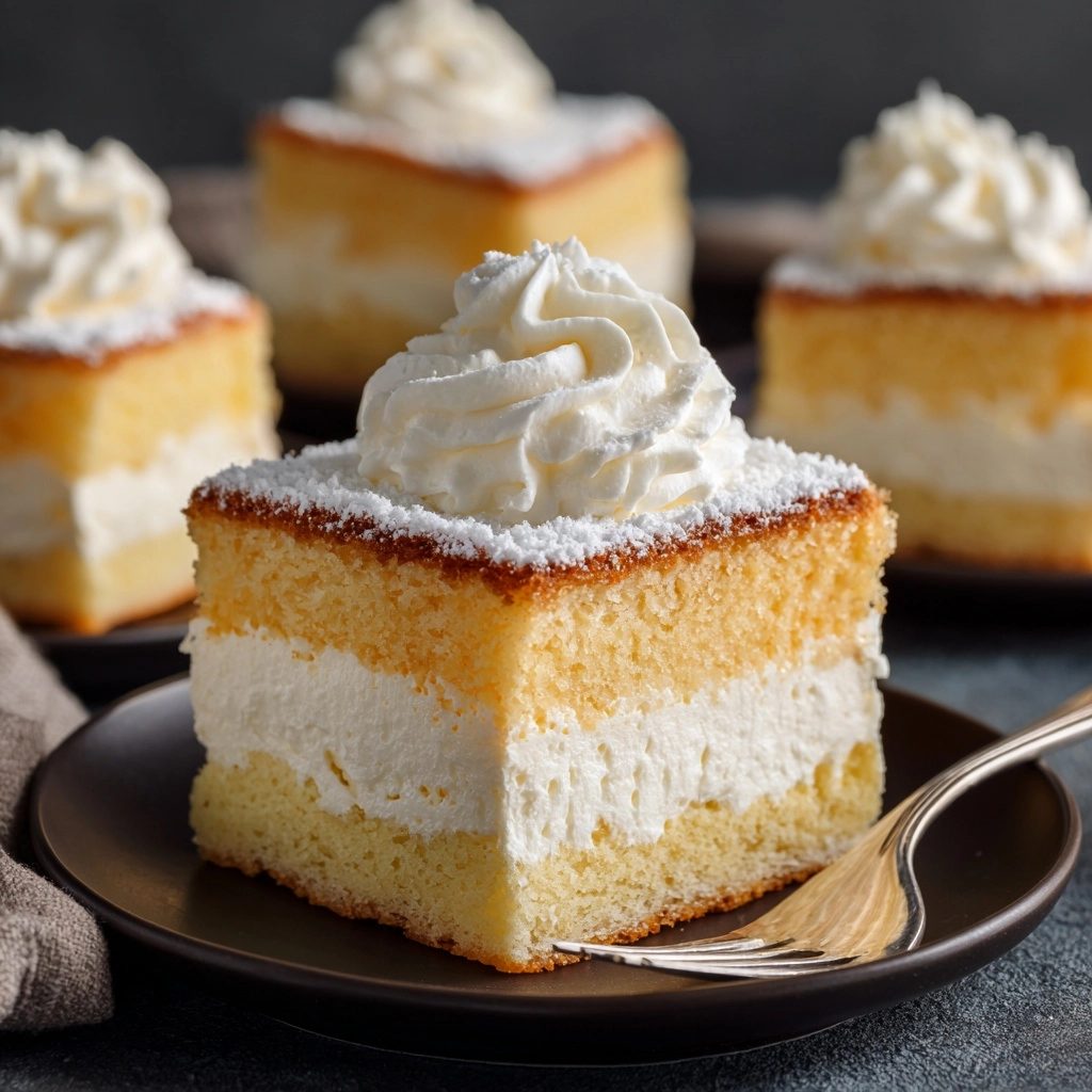 Vanilla Magic Custard Cake Recipe - Recipe Image