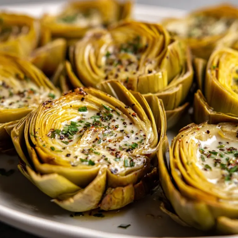 Roasted Artichokes with Garlic Butter Recipe