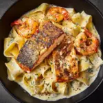 Salmon and Shrimp Alfredo with a Twist Recipe