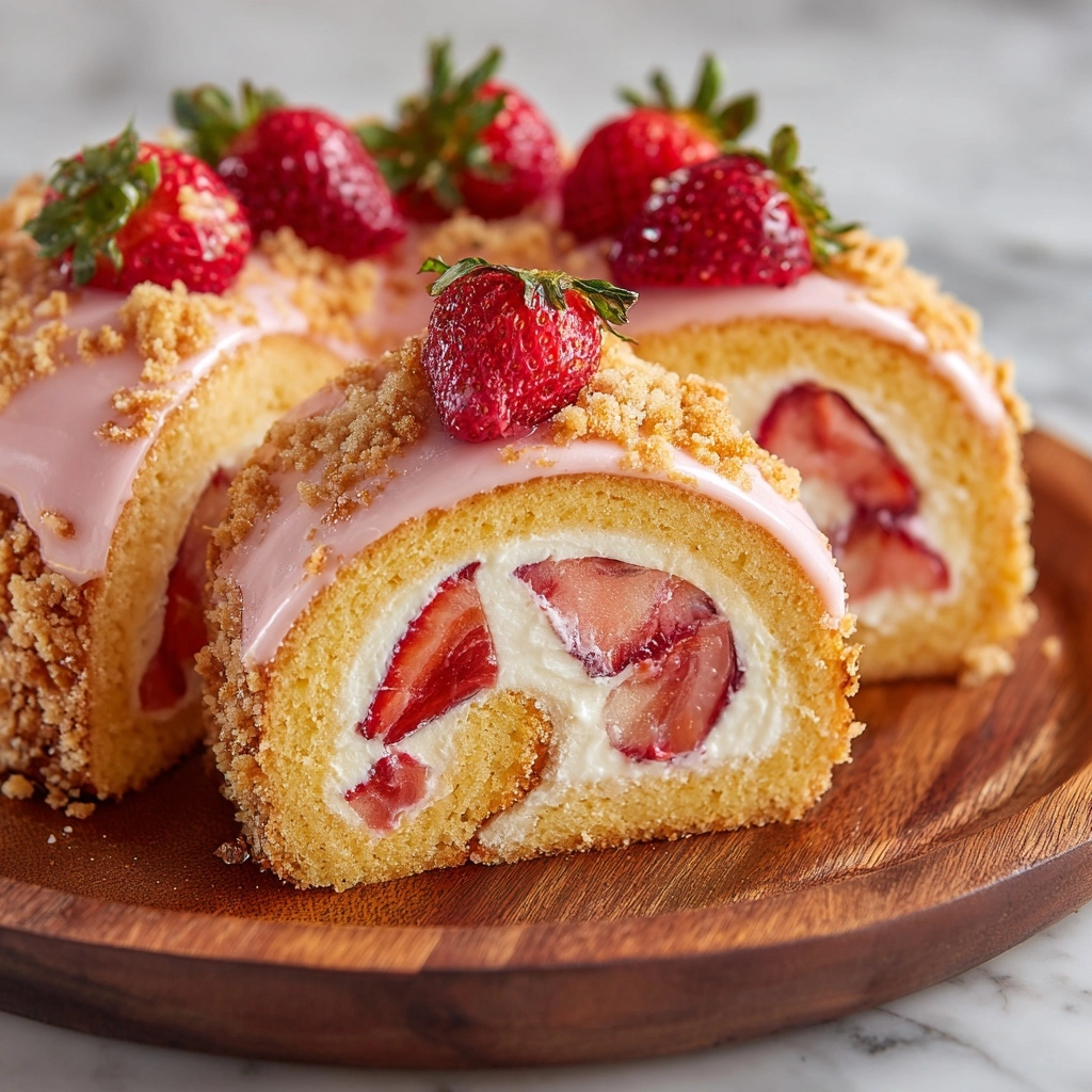 Best Strawberry Cheesecake Sweet Rolls Recipe - Recipe Image