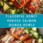 Honey Harissa Salmon Quinoa Bowls Recipe