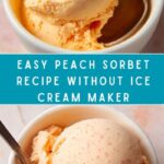 The Best Peach Sorbet Without Ice Cream Maker Recipe