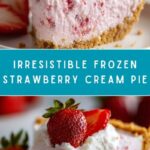 Frozen Strawberry Cream Pie Recipe