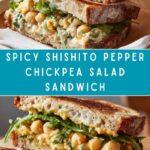 Blistered Shishito Pepper Chickpea Salad Sandwich Recipe