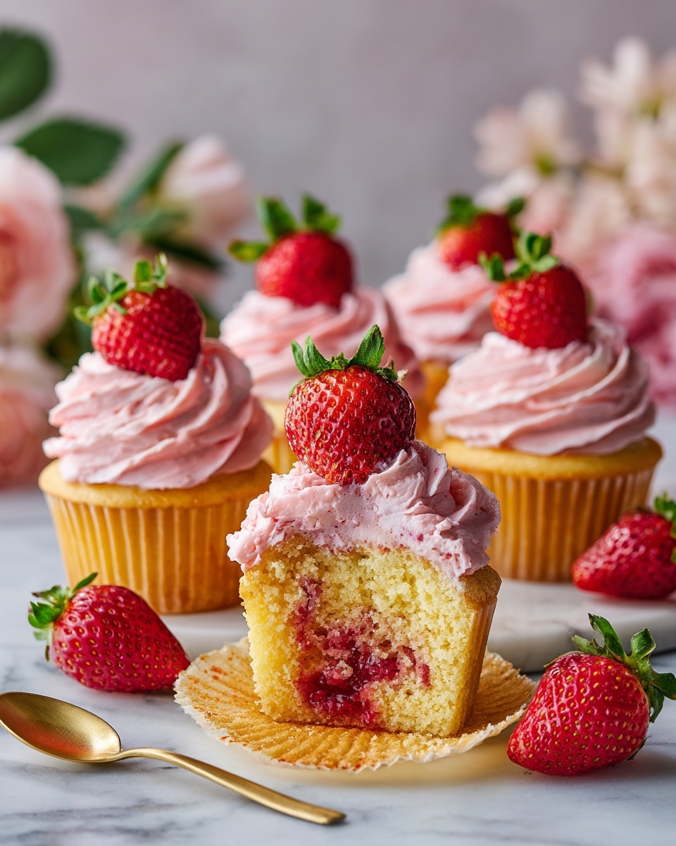 Strawberry Cupcakes Recipe - Recipe Image