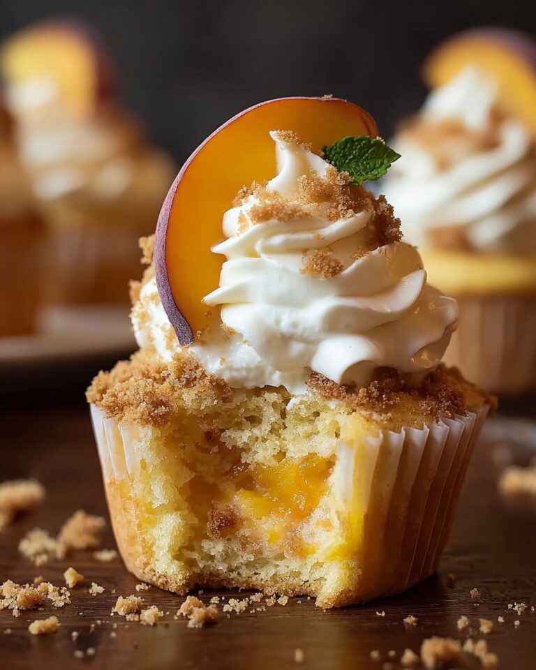 Peach Cobbler Cupcakes Recipe