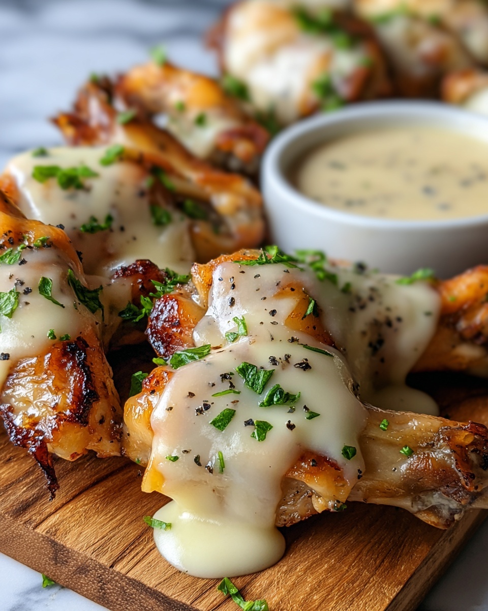 Alfredo Chicken Wings Recipe - Recipe Image