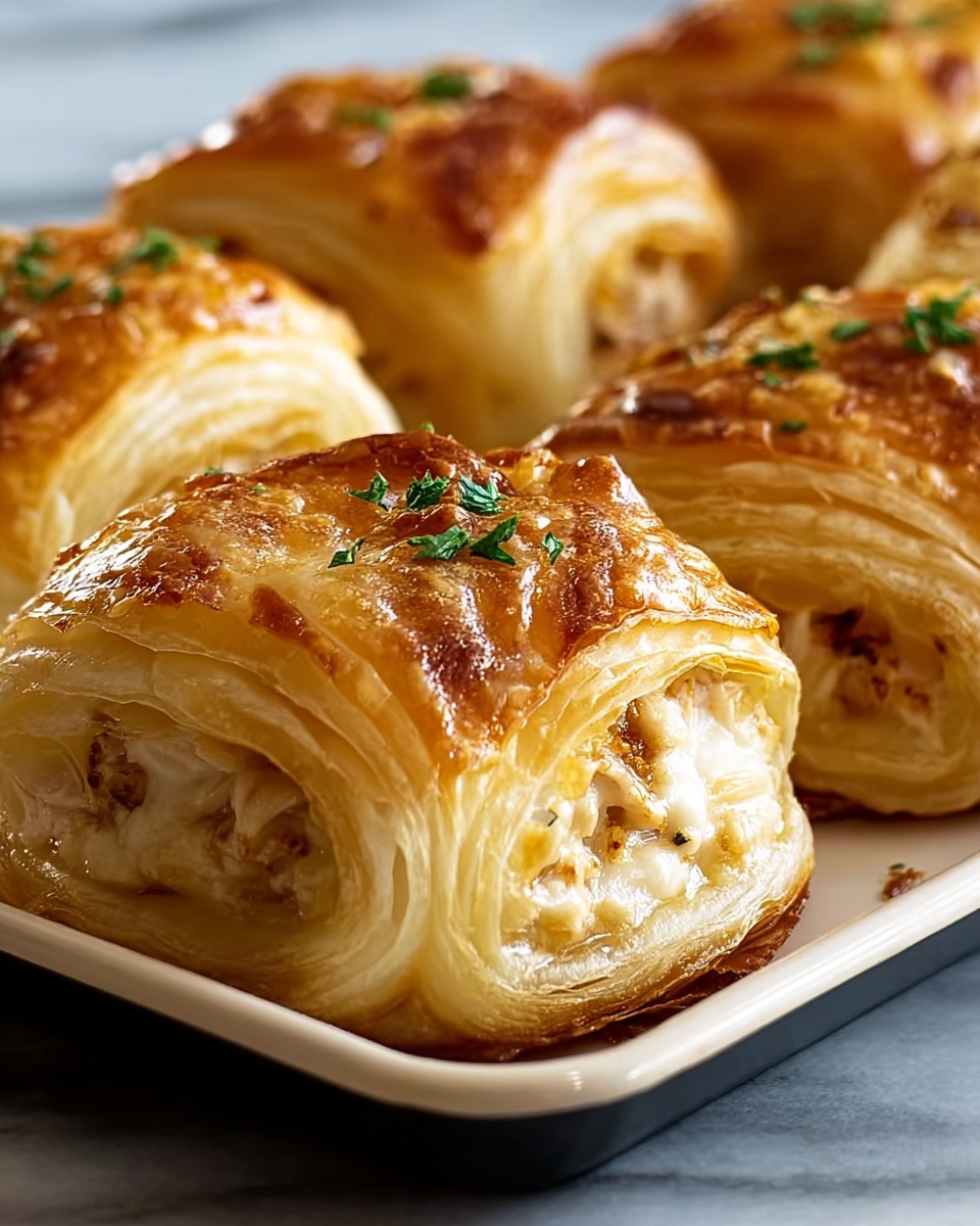 Baked Chicken Stuffed Crescent Rolls Recipe - Recipe Image