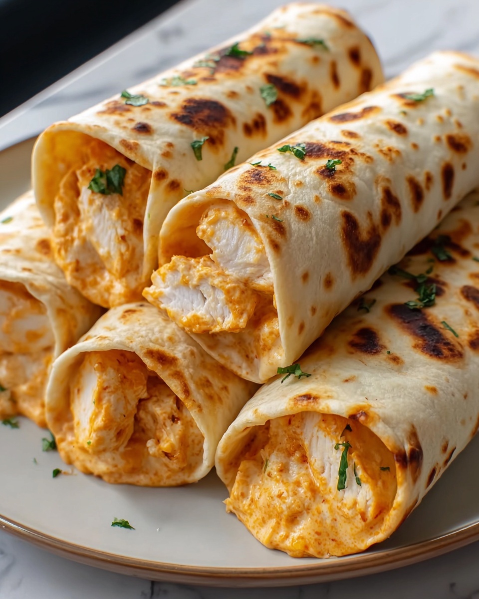 Cheesy Chicken Wraps Recipe - Recipe Image