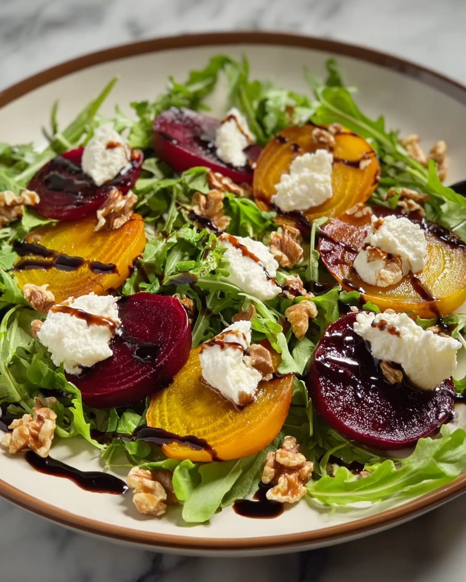 Beet Salad with Goat Cheese and Balsamic Recipe - Recipe Image