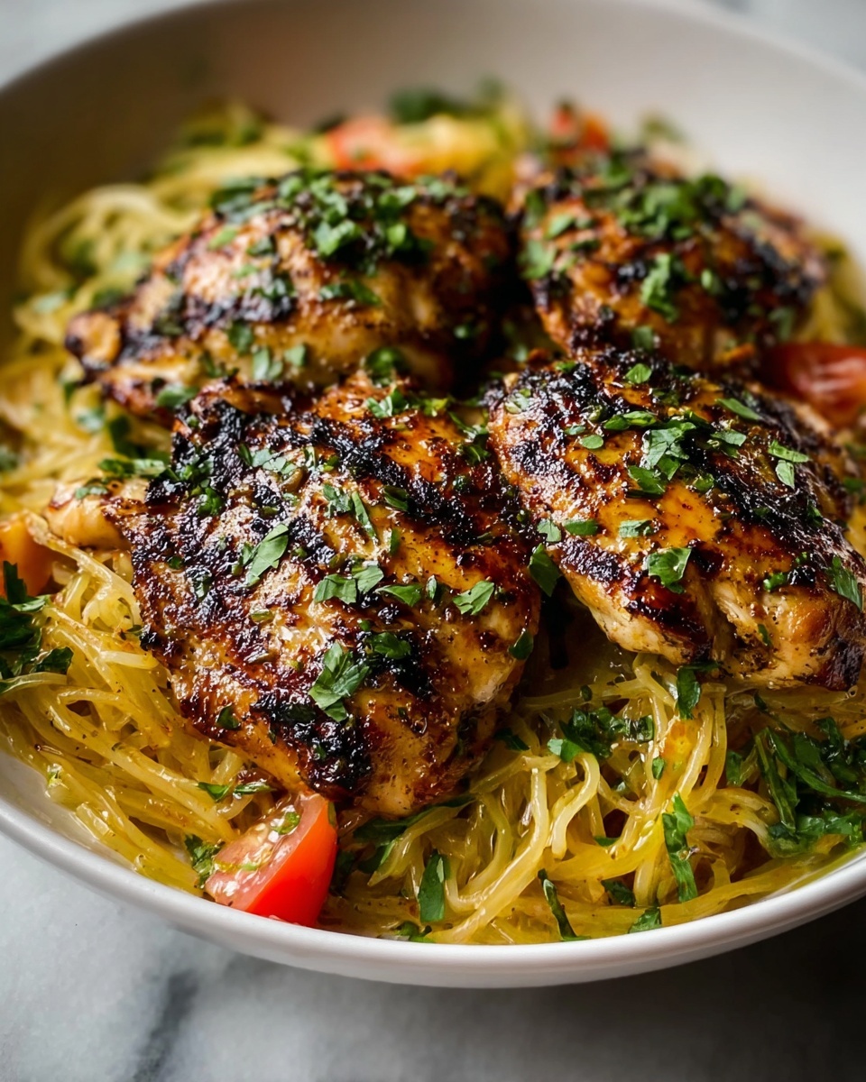 Garlic Butter Chicken Bites with Lemon Parmesan Linguine Recipe - Recipe Image