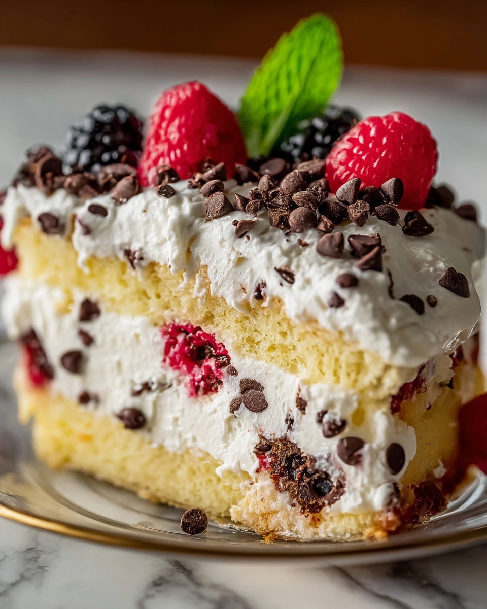 Cannoli Poke Cake Recipe - Recipe Image
