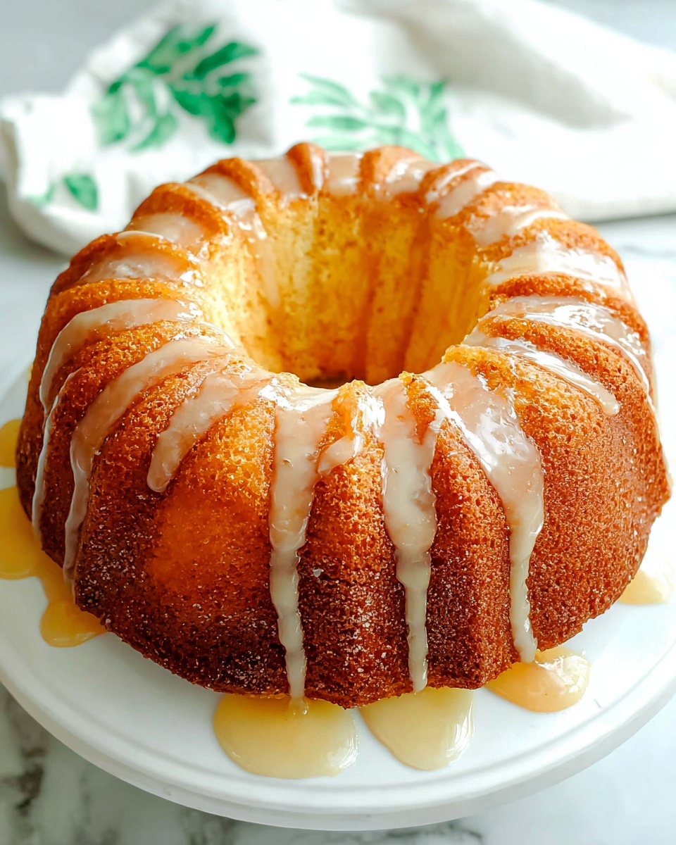 Peach Cobbler Pound Cake Recipe - Recipe Image