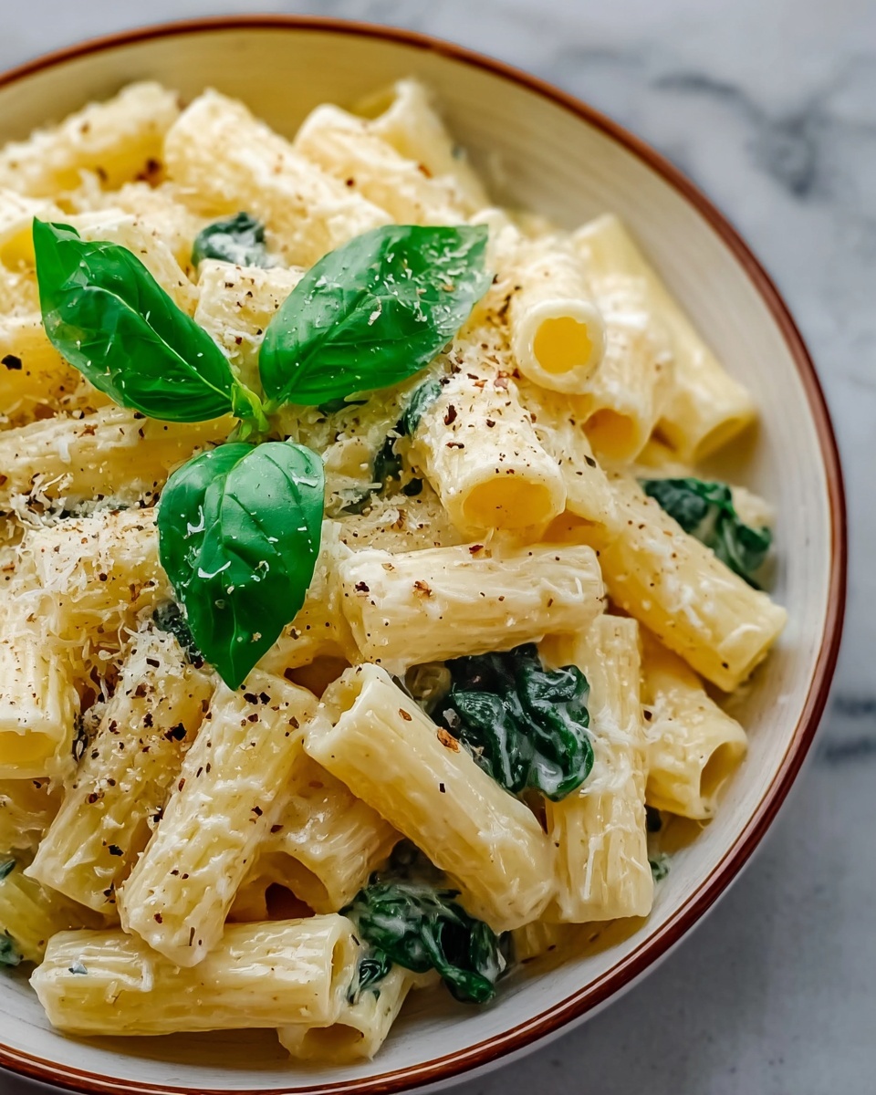 Lemon Ricotta Pasta with Spinach Recipe - Recipe Image