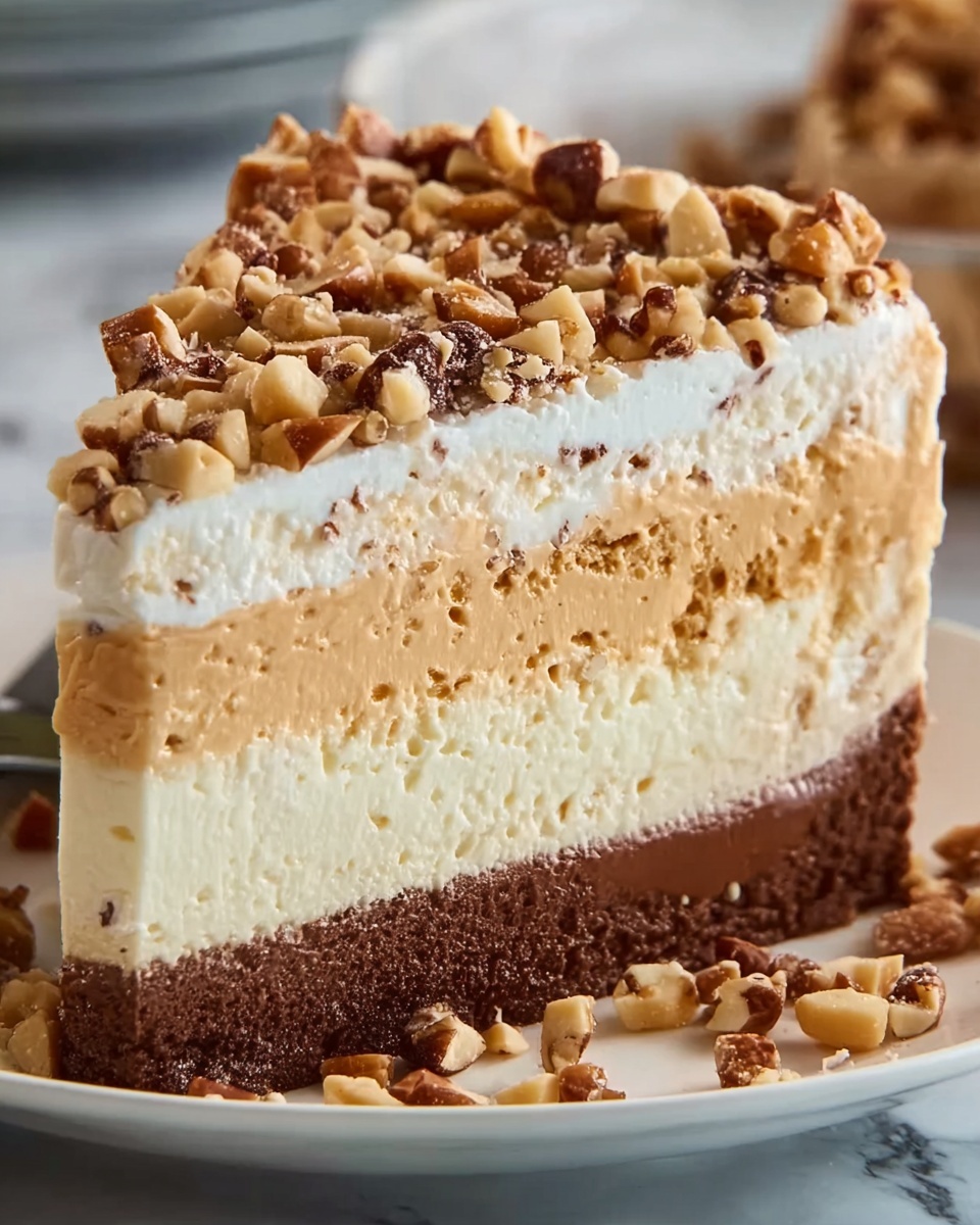 White Chocolate Peanut Butter Cheesecake Recipe - Recipe Image