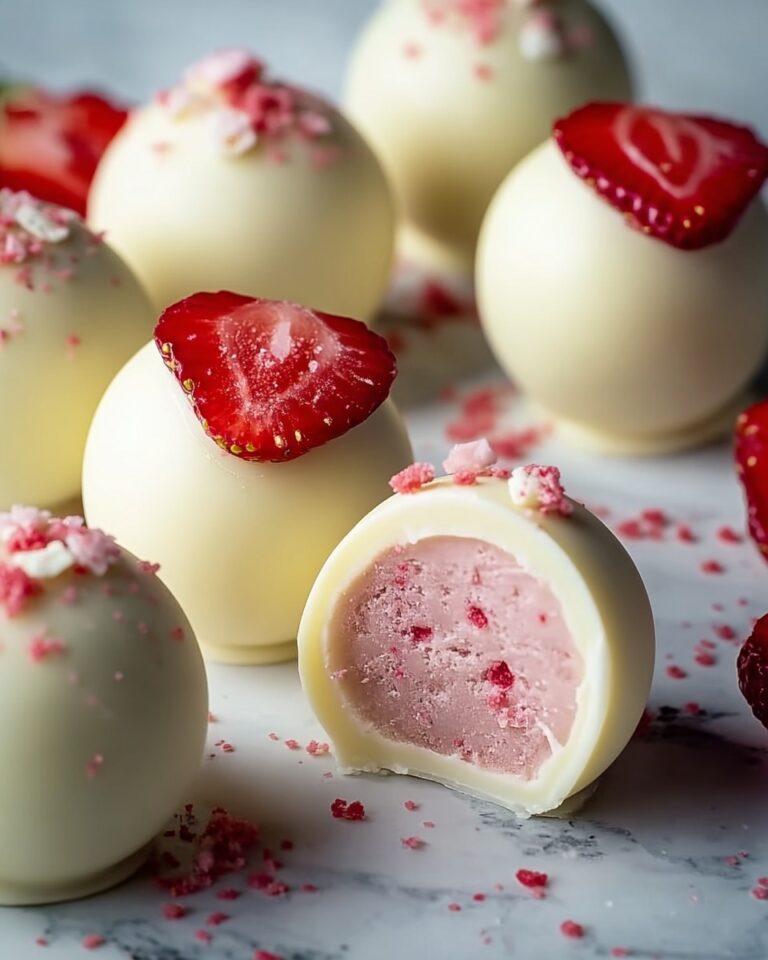 White Chocolate Strawberry Truffles Recipe