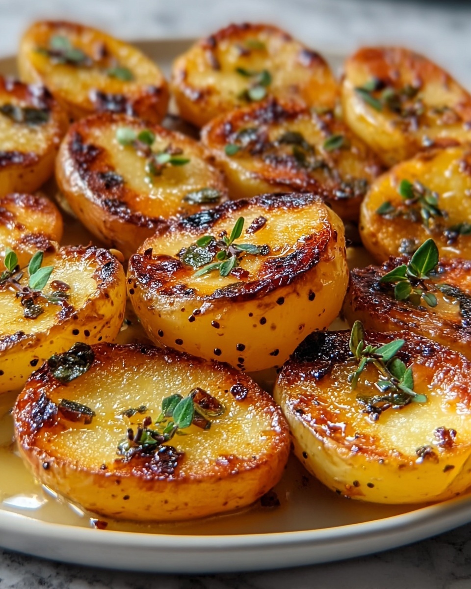 Baked Garlic Butter Potatoes Recipe - Recipe Image