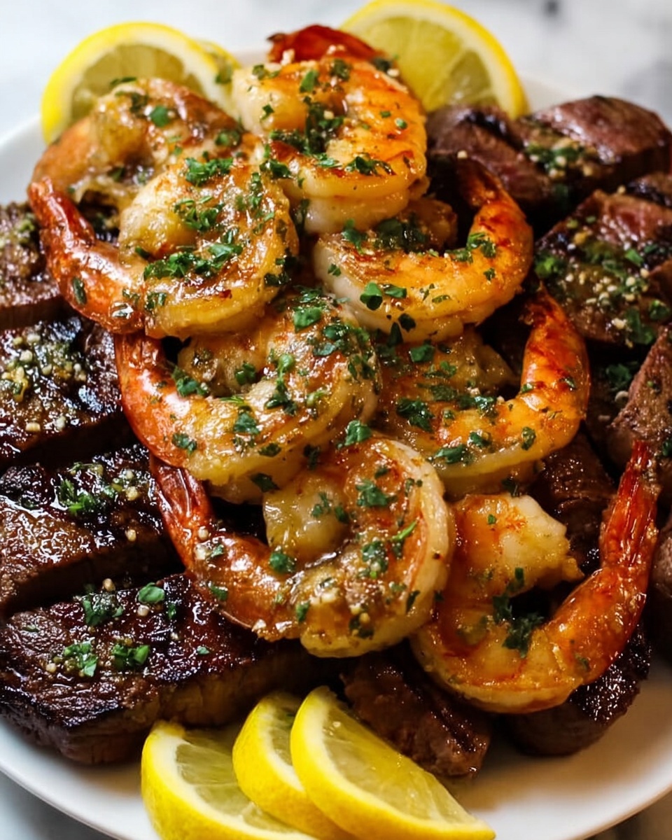 Savory Steak Bites and Shrimp Recipe - Recipe Image
