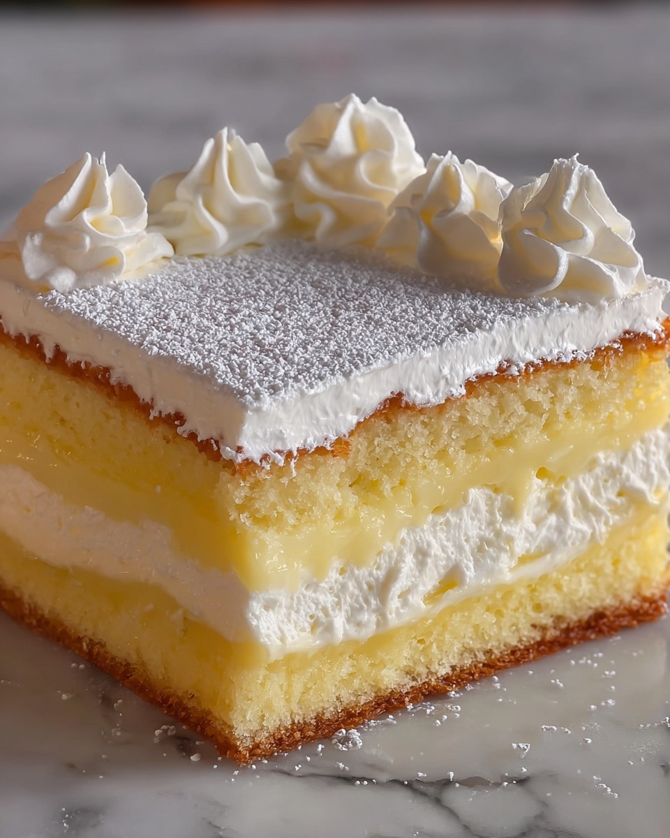 Italian Lemon Cream Cake Recipe - Recipe Image