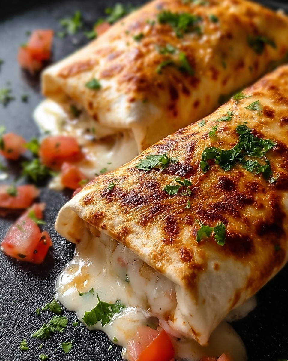 Baked Chicken Chimichangas Recipe - Recipe Image