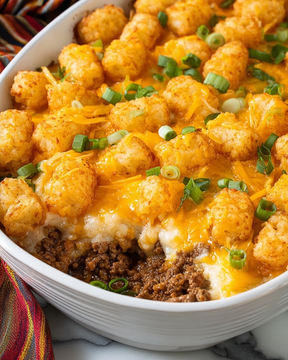 Cowboy Tater Tot Casserole Recipe - Recipe Image