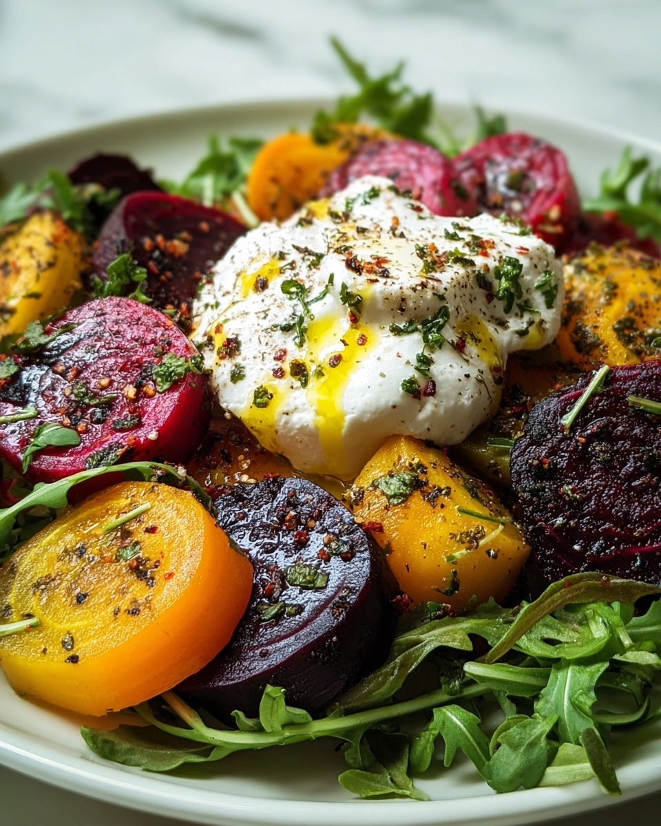 Grilled Sweet Potato and Burrata Salad with Cranberry Pepita Pesto Recipe - Recipe Image