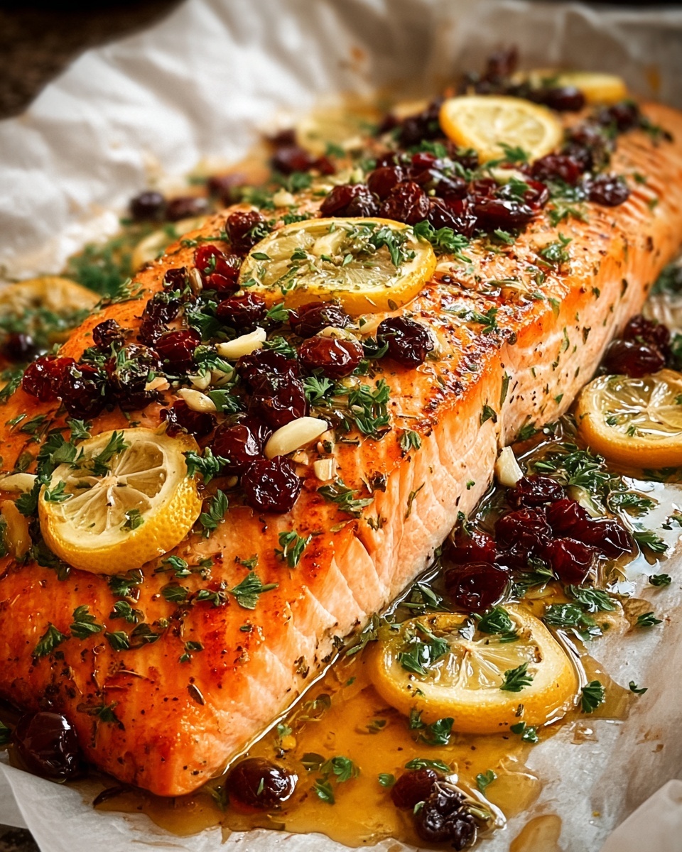 Christmas Baked Salmon Recipe - Recipe Image