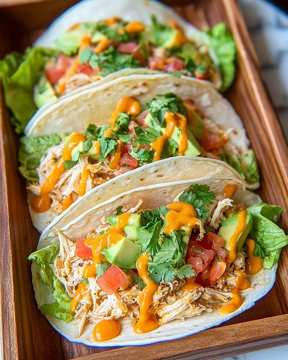 Slow Cooker Queso Chicken Tacos Recipe - Recipe Image