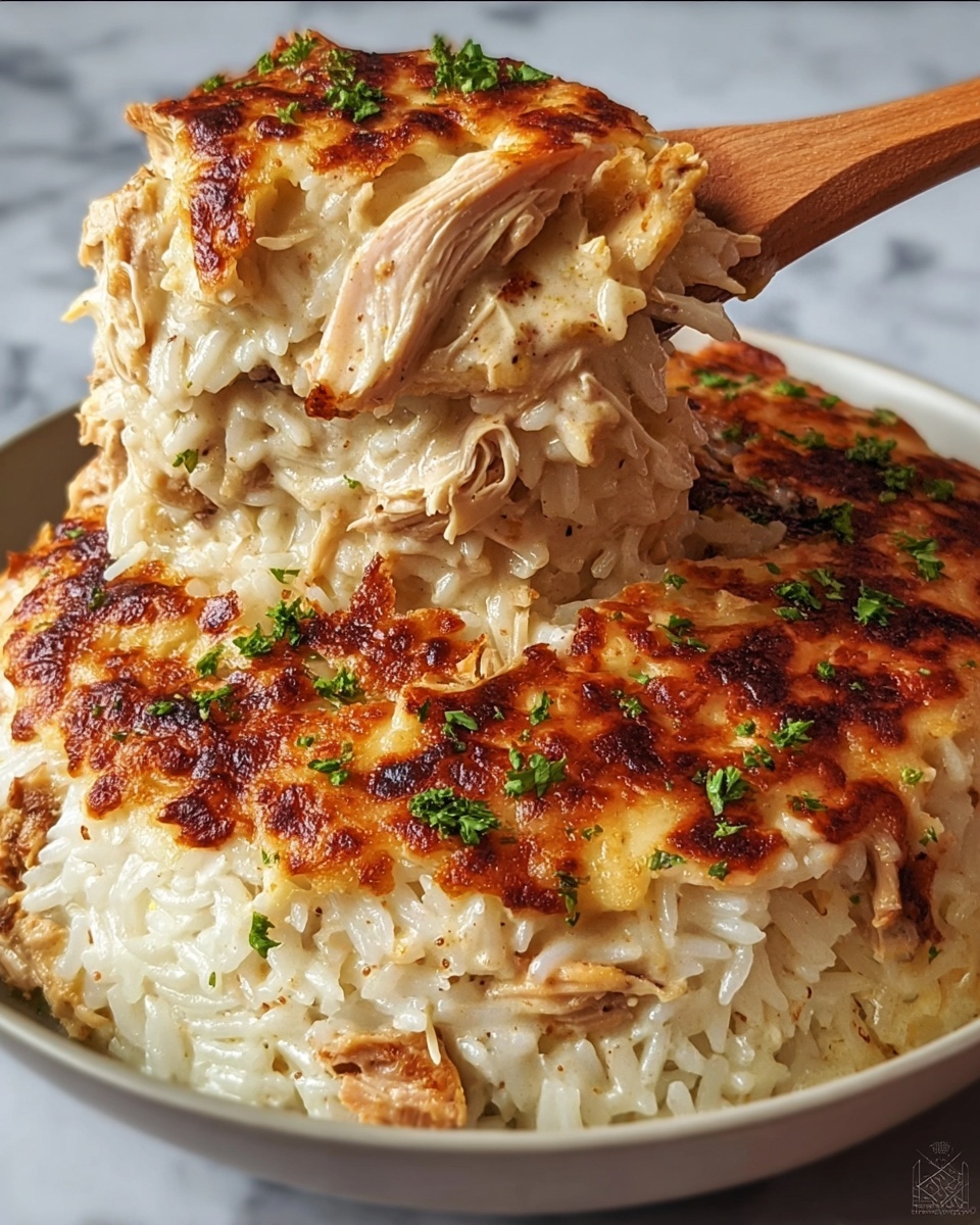 Chicken Alfredo Rice Casserole: The Ultimate Comfort Food Recipe - Recipe Image