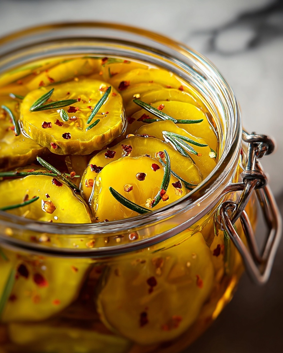 Sweet Yellow Squash Pickles Recipe - Recipe Image