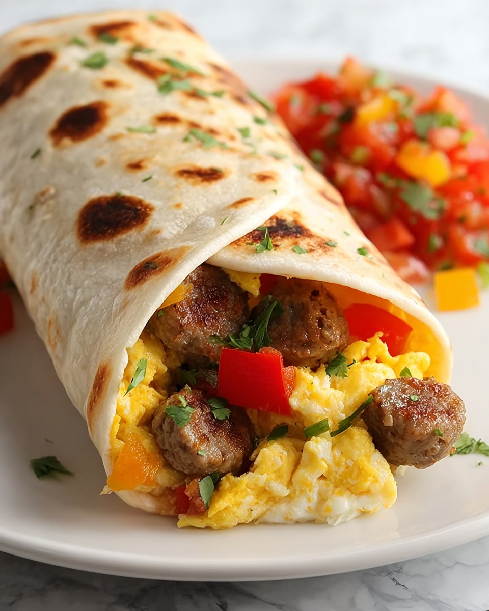 Breakfast Burrito with Turkey Sausage Recipe - Recipe Image