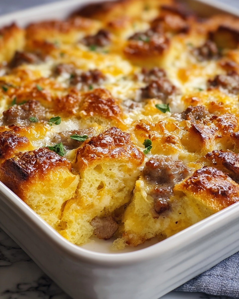 Biscuits and Gravy Hashbrown Breakfast Casserole Recipe - Recipe Image