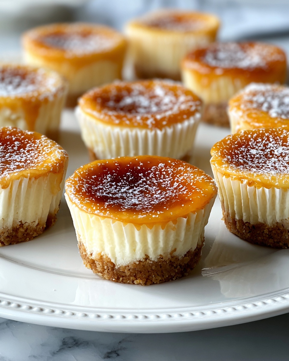 Mini Crème Brûlée Cheesecakes Recipe - Recipe Image