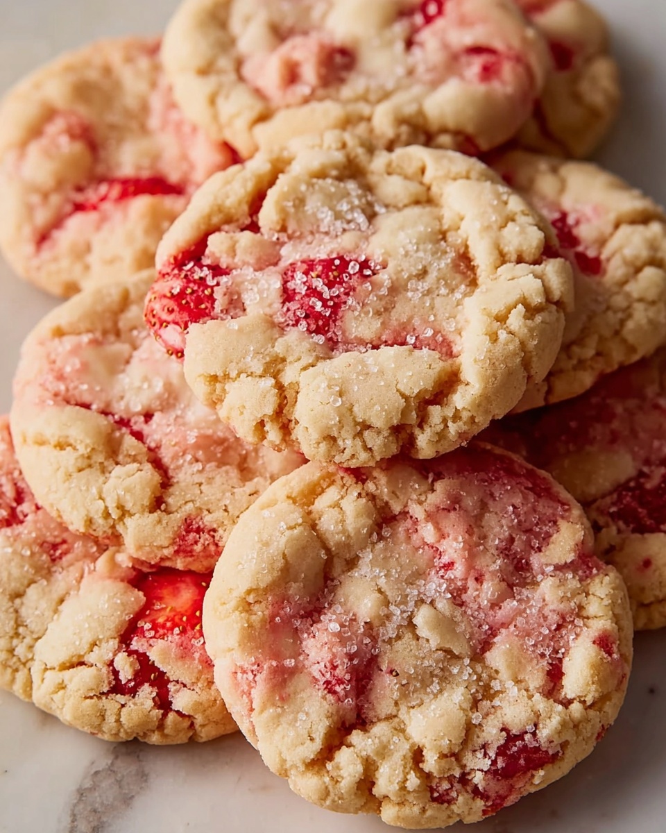 Strawberry Crunch Cookies – A Sweet and Crunchy Delight Recipe - Recipe Image