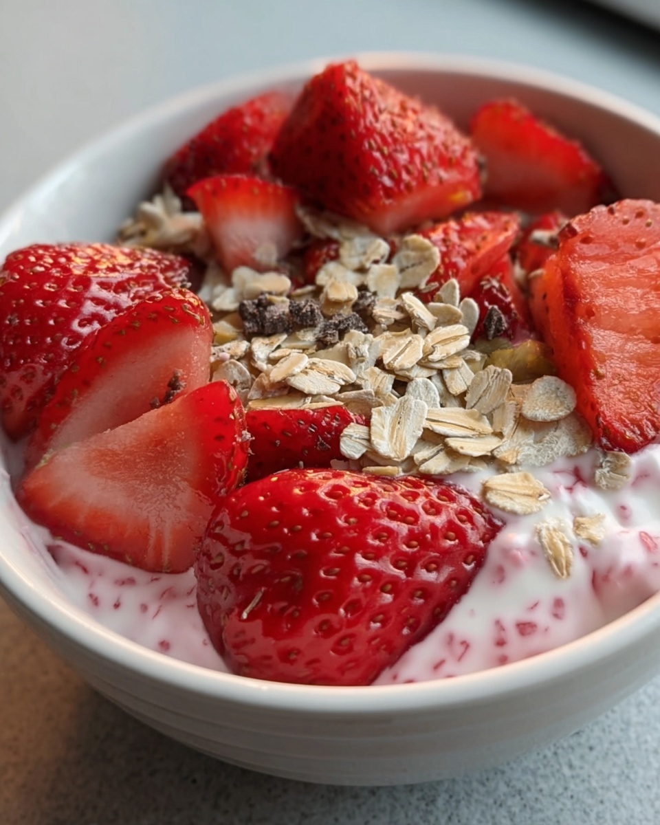 Strawberries and Cream Overnight Oats Recipe - Recipe Image