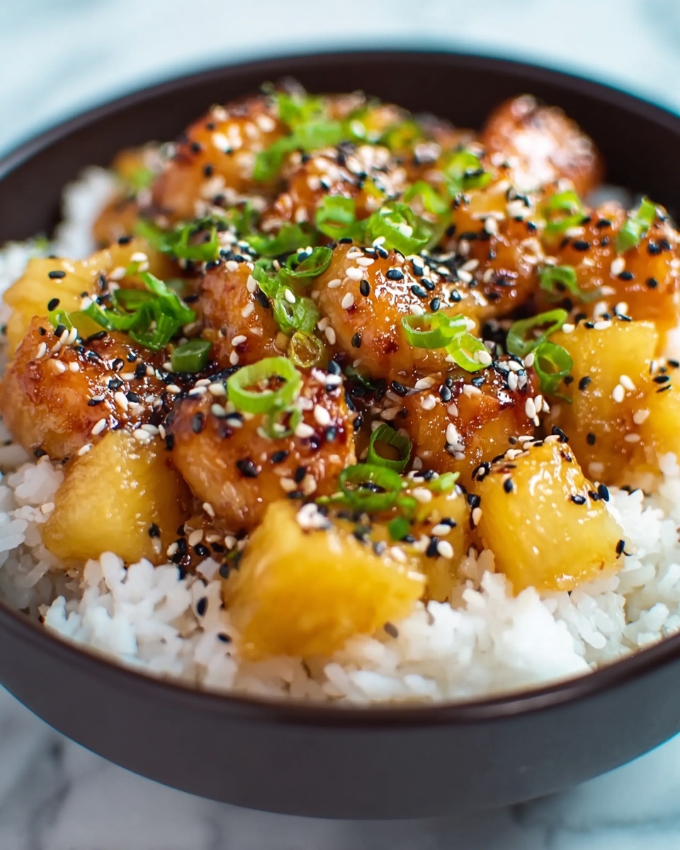 Baked Pineapple Chicken Bowls Recipe - Recipe Image