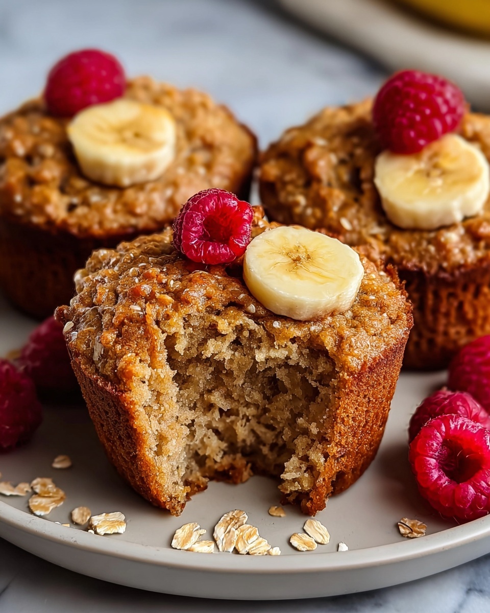 Healthy Banana Oat Muffins Recipe - Recipe Image