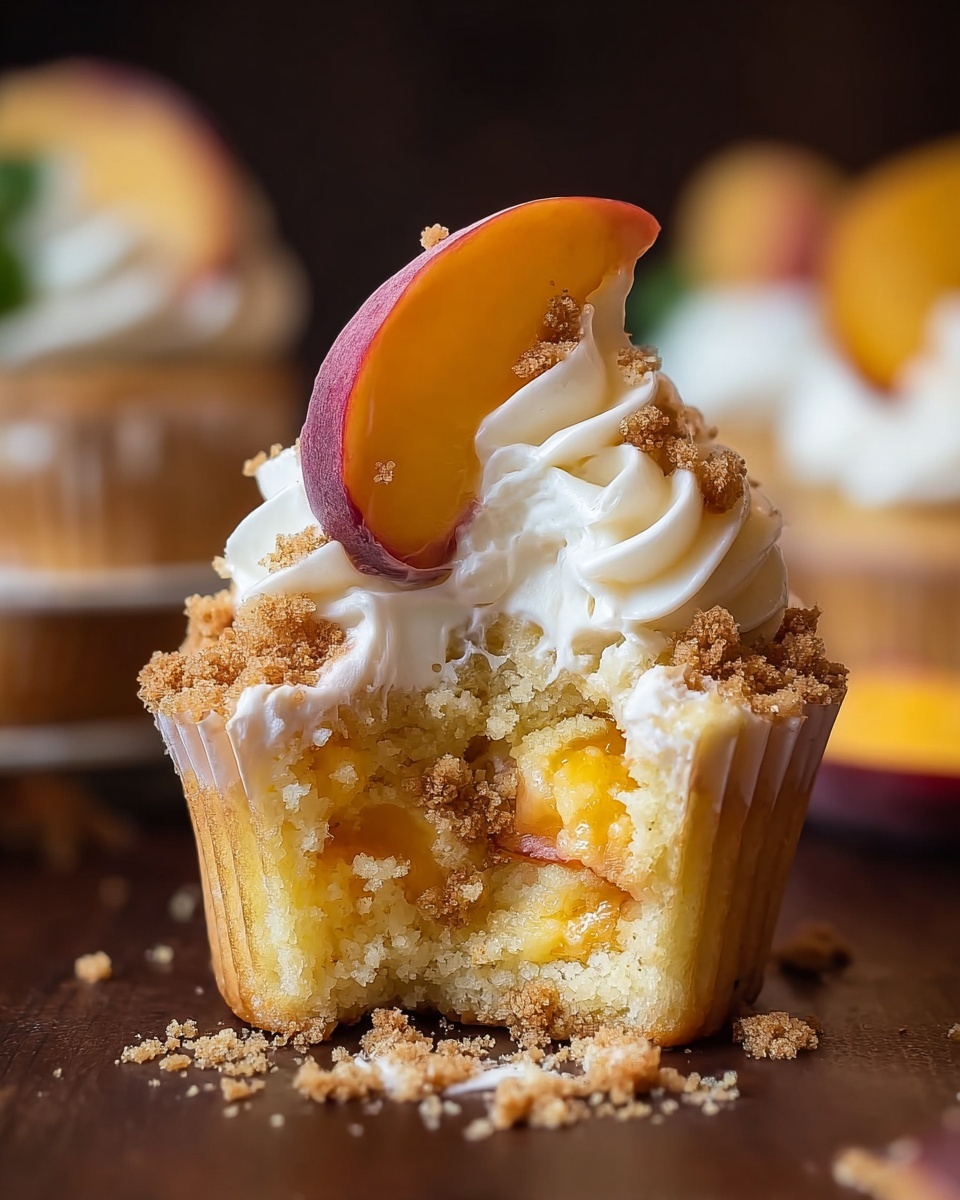 Peach Cobbler Cupcakes Recipe - Recipe Image