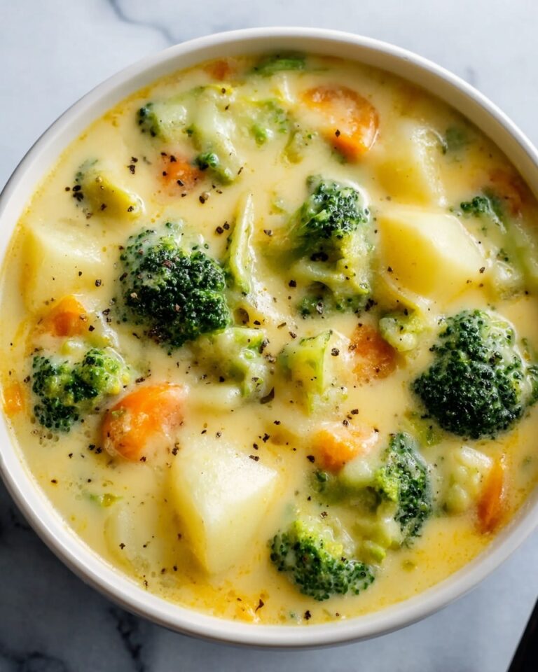 Broccoli Potato Cheese Soup Recipe