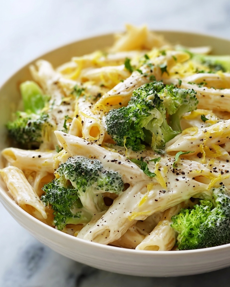Creamy & Cheesy Broccoli Pasta Recipe - Recipe Image