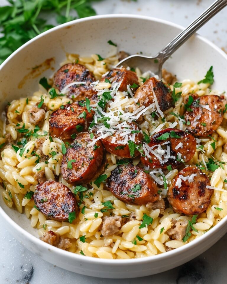 Creamy Chicken Sausage Orzo Recipe