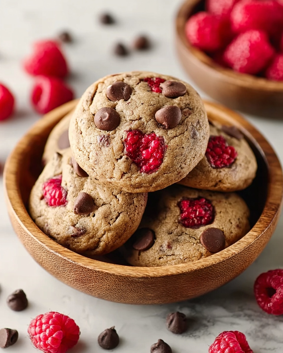 Raspberry and Chocolate Chip Cookies Recipe - Recipe Image