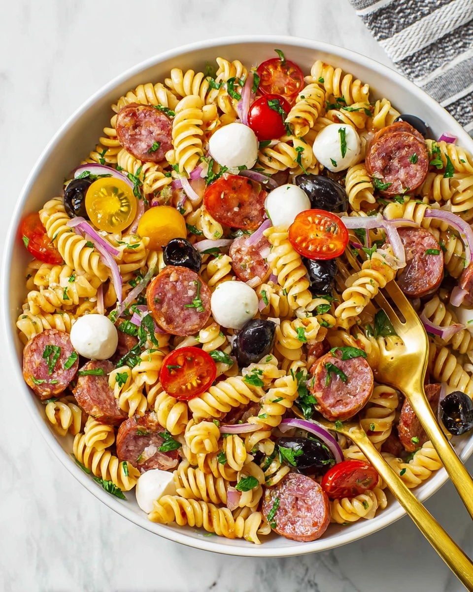 Italian Pasta Salad Recipe - Recipe Image