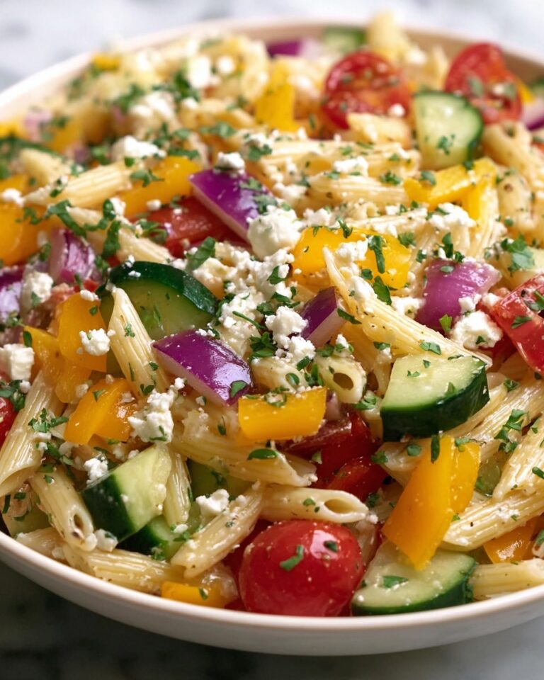 The Perfect Greek Pasta Salad Recipe