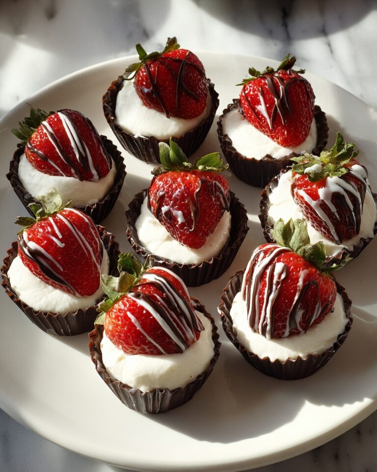 Chocolate Covered Cheesecake Strawberries Recipe