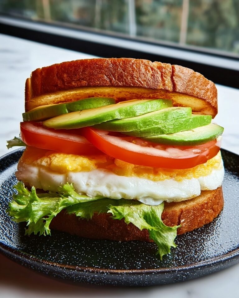Easy Vegetarian Breakfast Egg Sandwich Recipe