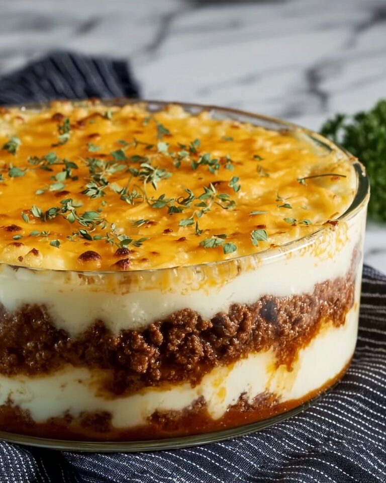 Cheesy Beef & Potato Casserole Recipe