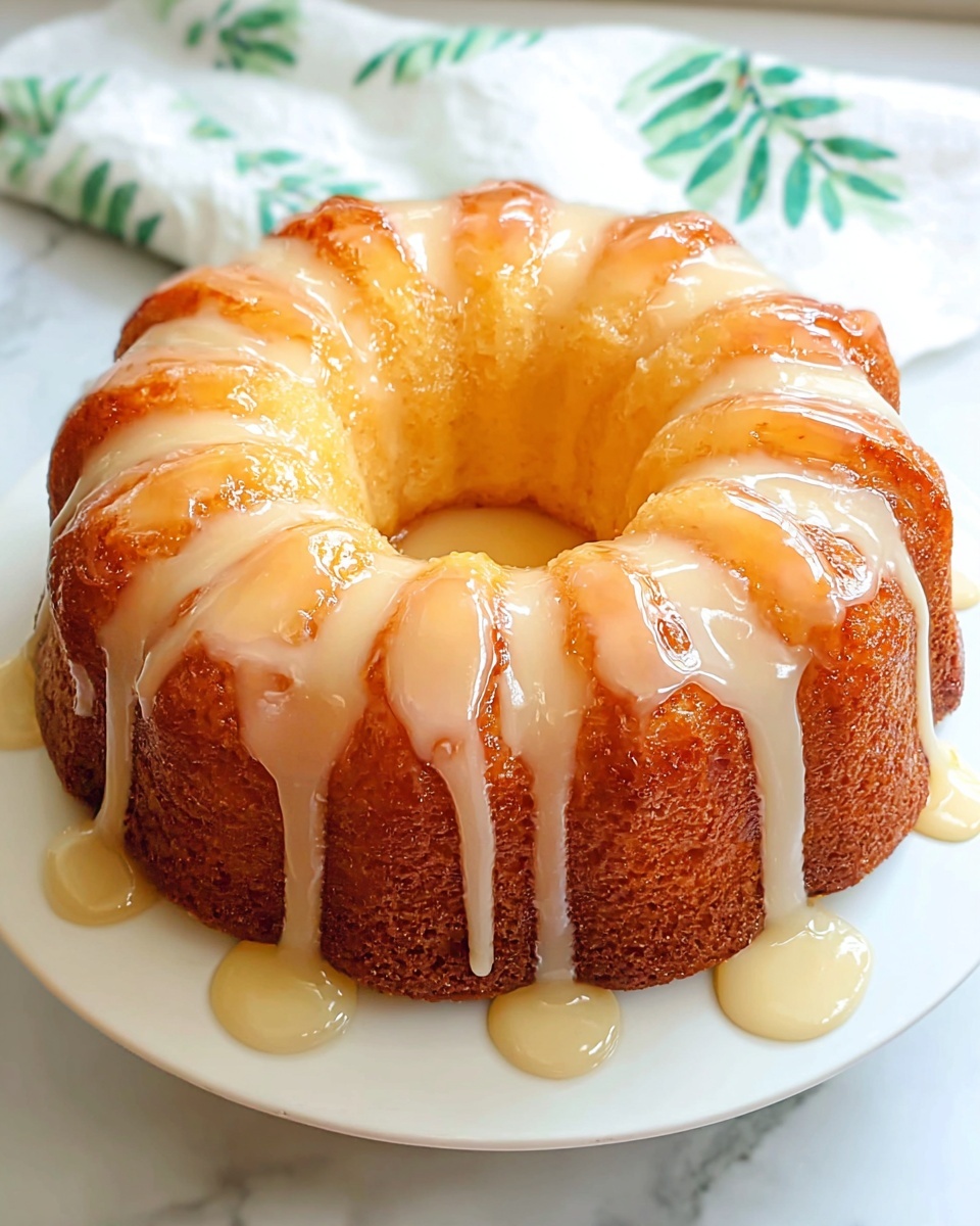 Peach Cobbler Pound Cake Recipe - Recipe Image
