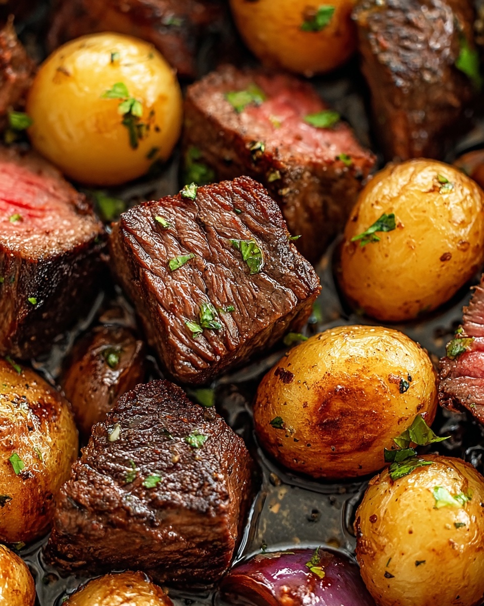 Steak Bites and Potatoes Recipe - Recipe Image